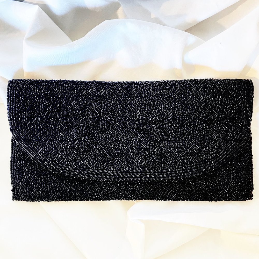 Vintage Evening Clutch-Purse, Hand Beaded